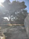 Industrieterrein met loods in het havengebied van Porto Torres (SS), Sardinië - Italië