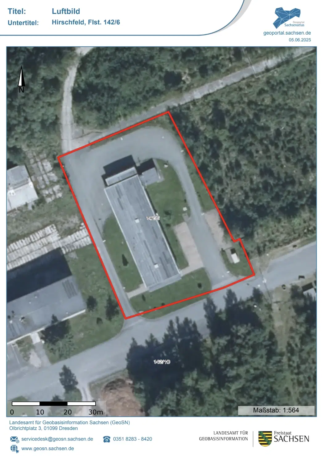 Magazijncomplex op perceel van 2962 m² in Hirschfeld - Duitsland