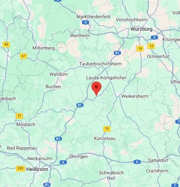 Bouwperceel van 1.025 m² in Boxberg, Wölchingen - Duitsland
