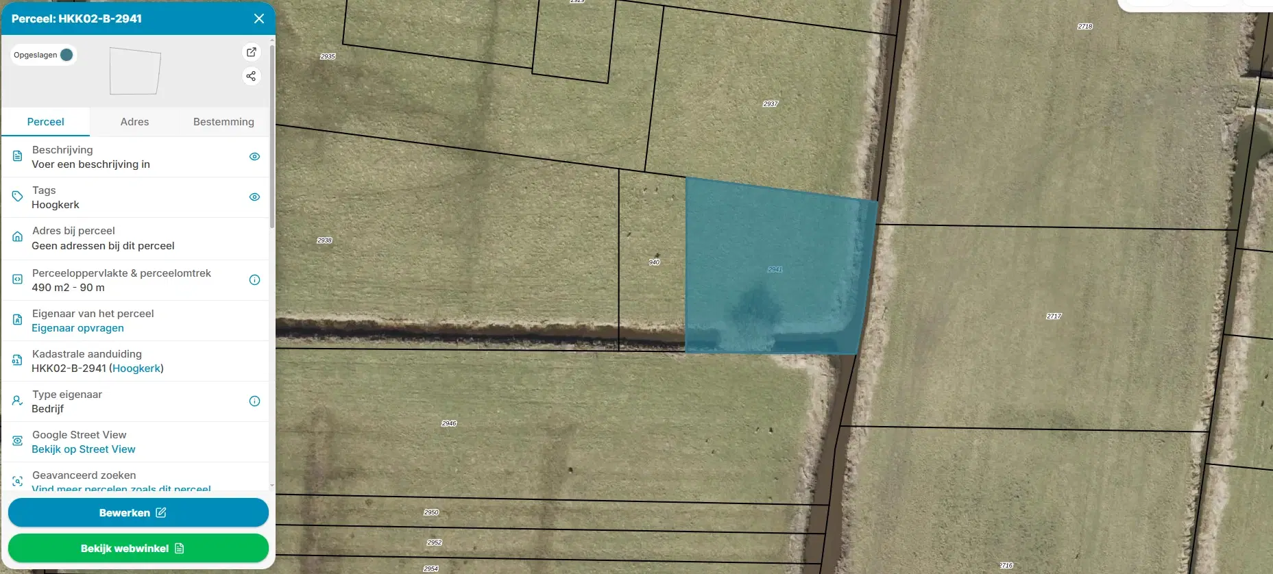 11 percelen agrarische grond