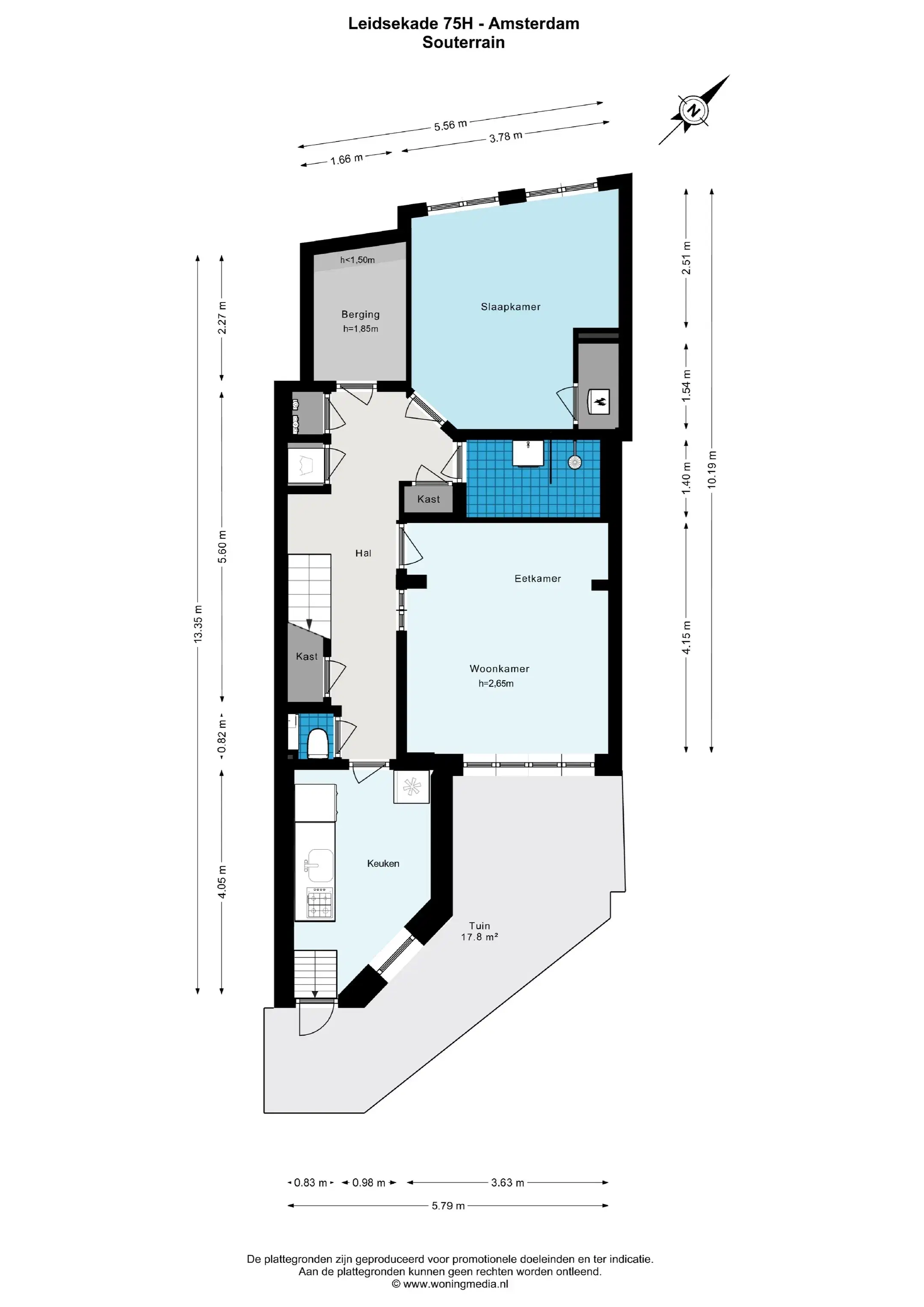 Amsterdam, Leidsekade 75 H